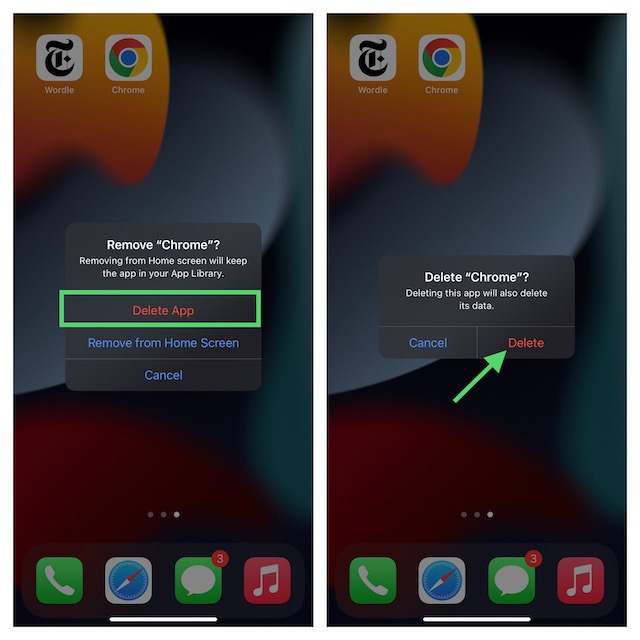 యాప్లను తొలగించండి